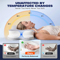 Oreillers ergonomiques en mousse à mémoire de forme rafraîchissante pour les dormeurs sur le ventre