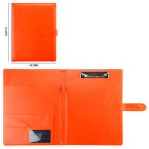 Carpeta de clip de tamaño <span class=keywords><strong>A4</strong></span> de cuero PU con logotipo personalizado, carpeta de documentos escolares con hebilla magnética para documentos, Cartera de archivos - Product Image 5