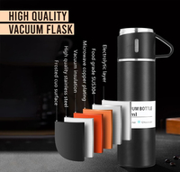 Vente directe d'usine 500 Ml ensemble de bouteilles d'eau étanche 304 flacon à vide en acier inoxydable avec boîte-cadeau