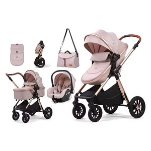 Cochecito <span class=keywords><strong>de</strong></span> Lujo Plegable <span class=keywords><strong>para</strong></span> Bebé con Bolsa Cambiador el Bebé Puede Sentarse o Acostarse <span class=keywords><strong>para</strong></span> Recién Nacidos Regalo <span class=keywords><strong>para</strong></span> Niños y Niñas - Product Image 2