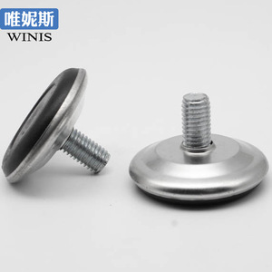 Winis <b>Adjustable</b> Furniture <b>Leg</b> M8 M10 Stainless Steel Heavy Duty Anti Slip Pad For <b>Table</b> - Product Image 1