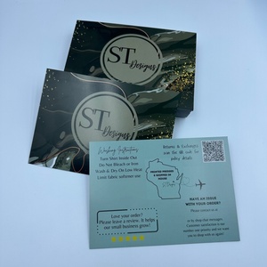 Riutilizzabile personalizzato peso massimo personalizzato 140x100mm 300gsm lucido laminazione capelli castani gioielli per la cura della pelle grazie Shopping Card - Product Image 6