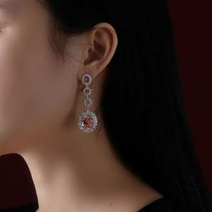 2023 luxe femmes belles boucles d'oreilles conçues 925 boucle d'oreille en argent en gros - Product Image 5