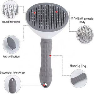 Venta al por mayor Pet Grooming Dog Slicker Cat Hair Brush Herramienta de masaje para deshedding Hair para uso en el baño - Product Image 5