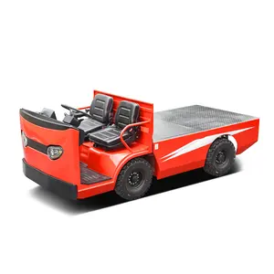 Hot Koop Krachtige Elektrische Mover Tow Tractor Met Comfortabele Stoel 3ton Elektrische Platform Truck