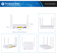 BT-713XR Çift Bantlı GPON/Epon Wi-Fi 2.4GHz 5GHz ONU, 4GE Portlu FTTH/FTTB/FTTX CATV USB