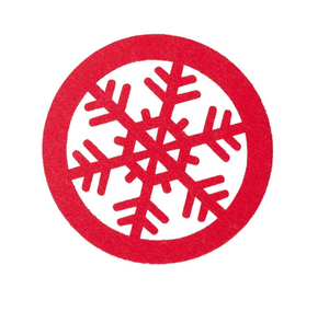 Sous-verres ronds en feutre écologiques et durables de haute qualité pour la décoration de table, idées de cadeaux pour le Nouvel An, Mofelt - Product Image 5