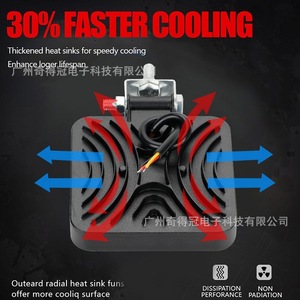 ไฟทำงาน LED ขนาด 4 นิ้ว 102W สำหรับรถยนต์ออฟโรด ติดตั้งบนหลังคา ไฟสปอตไลท์ 12V 24V DC ไฟ LED - Product Image 5