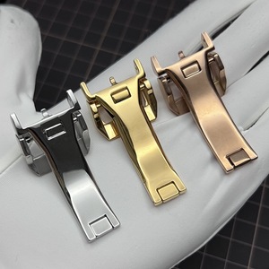 Top Qualité En Acier Inoxydable 316L <span class=keywords><strong>Bracelet</strong></span> De Montre Fermoir Argent Or Rose Or Déploiement Silicone <span class=keywords><strong>Cuir</strong></span> <span class=keywords><strong>Bracelet</strong></span> De Montre <span class=keywords><strong>Boucle</strong></span> - Product Image 2