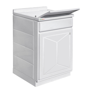 Mueble de Baño con Lavabo Integrado de 60 cm x 60 cm, 2 Puertas, Color Blanco - Product Image 1