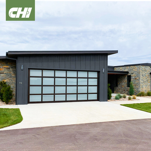 Porte de <span class=keywords><strong>garage</strong></span> <span class=keywords><strong>en</strong></span> verre à vue panoramique CHI avec cadre <span class=keywords><strong>en</strong></span> aluminium pour garages commerciaux - Product Image 1