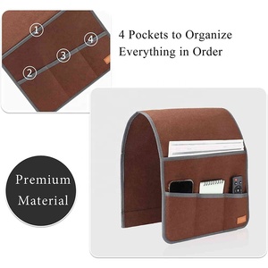 Customized Personalized Sofa Arm Storage Bag Durable <strong>Bedside</strong> Sofa Armrest <strong>Organiser</strong> Hanging - Product Image 3
