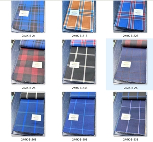 Divers motifs disponibles 2MK 9MK 11MK 280GM 50% <span class=keywords><strong>laine</strong></span> <span class=keywords><strong>m</strong></span>érinos 50% polyester Tissu en <span class=keywords><strong>laine</strong></span> peignée teint en fil à carreaux - Product Image 4