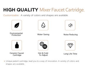 Adeling CL2027 - Grifo <span class=keywords><strong>de</strong></span> Agua Fría y Caliente con Cartucho Cerámico, Diseño Contemporáneo, Material Plástico - Product Image 3