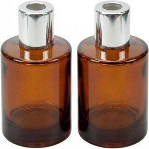 Custom 50ml 100ml 150ml 200ml Amber Clear Reed Diffuser Bottle Glass Aromatherapy Reed Diffuser Bottle <b>Set</b> With Box - Product Image 1