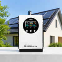 Contrôleur de charge solaire MPPT intelligent 40A 60A 80A 100A 120A pour système solaire domestique, charge de batterie hors réseau