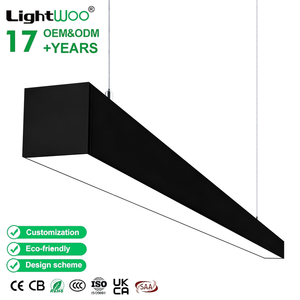 Moderna Lámpara Lineal LED de 40W y 3CCT para Hoteles, Superventas, Blanca, 80 CRI, Base de Aluminio, Lámpara Colgante de Techo para Oficina y <span class=keywords><strong>Restaurante</strong></span> - Product Image 1