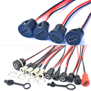 كابل موصل DC 022 x ، x ، x ، مقبس أنثوي مُثبت بخيط إلى jsm 2 دبوس - Product Image 2