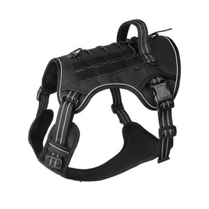 Arnés Táctico de Malla Transpirable Resistente para Perros con Etiqueta de Nombre Personalizable y Asa para Paseos y Entrenamiento al Aire Libre, Tallas Grandes y Medianas - Product Image 1