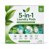 Lessive liquide en gel sous marque blanche, largement utilisée, capsules de lessive écologiques pour le lavage des vêtements