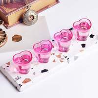 Verres à shot en forme de cœur de 1,5 oz, mini-verres à bière, verres de dégustation pour bar, mariage, enterrement de vie de jeune fille, enterrement de vie de garçon
