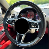 Volante de Fibra de Carbono de 3 Radios para Modificación de Automóviles, Compatible con Porsche Cayenne, Macan, Panamera, 911, 991, 2011-2012