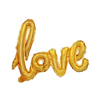 Mini ballons en mylar dorés rouges à thème de mariage, d'anniversaire, de la Saint-Valentin, fournitures de décoration, faveurs de fête, ballons d'amour