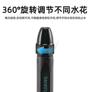 Pistolet à eau haute pression GaoYashuiang avec buse réglable pour le lavage de voitures et l'usage domestique, corps en plastique, jet puissant - Product Image 3