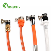 Conector Rápido para Manguera de Jardín, Adaptador de Grifo, Abrazadera de Acero Inoxidable, Conexiones de Agua a Prueba de Fugas, Acoplamiento para Riego de Jardín