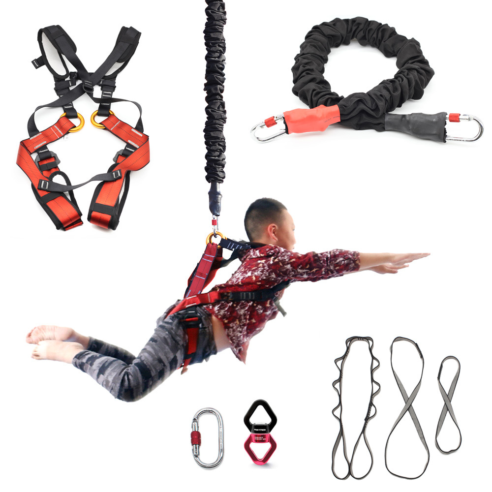 Children's Fitness Aerial Yoga Vitality Belt Rope Bungee Dance Yoga Bungee Rope For 5-12 Years Old