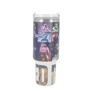 Termo <span class=keywords><strong>Taylor</strong></span> <span class=keywords><strong>Swift</strong></span> de 40 oz, Botella para Auto de Gran Capacidad, Aislamiento Térmico, Asa para Bebidas Frías, Vaso de Acero Inoxidable - Product Image 6