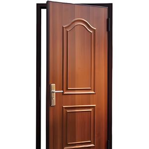 Puerta Antirrobo Moderna de Acero y Madera Compuesta con Aislamiento Térmico y Acústico para Entradas Críticas Exteriores en Edificios Públicos - Product Image 1