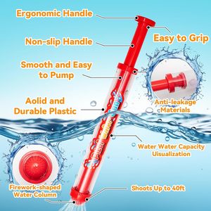 Pistola de agua de plástico de gran capacidad con chorro extraíble para niños, juguete para jugar en la piscina al aire libre en verano - Product Image 5