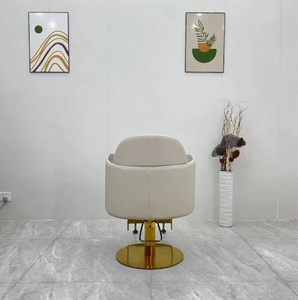 Nordic Elegant White Hair Salon Styling Chair Rotating Luxury Pedicure Barber Shop Chair with <b>Footrest</b> - Product Image 4