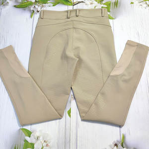 Dernières culottes d'équitation pour femmes en silicone pleine longueur en stock, compétition, faible MOQ, jodhpurs d'équitation, collants avec poches - Product Image 3