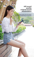 Adaptateur de prise casque USB-C à 3.5mm Conversion audio de décodage analogique DAC pour téléphones mobiles avec cordon de raccordement pour ordinateur portable à sortie cc