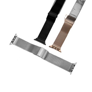 LAIHE <span class=keywords><strong>Bracelet</strong></span> de montre intelligente de luxe <span class=keywords><strong>Bracelet</strong></span> en métal maillé pour <span class=keywords><strong>Apple</strong></span> <span class=keywords><strong>Watch</strong></span> <span class=keywords><strong>Bracelet</strong></span> intelligent en acier inoxydable milanais pour <span class=keywords><strong>Apple</strong></span> <span class=keywords><strong>Watch</strong></span> - Product Image 1