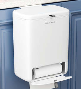 JOYBOS Hanging Trash Can Kitchen Compost Bin 3 Gallon Small Trash Can With Lid