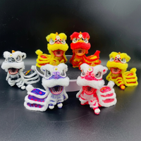 Ornements de danse du lion traditionnelle chinoise, décoration de la maison et de la voiture, style à tête oscillante