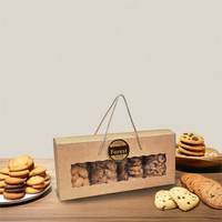 Boîte d'expédition en carton ondulé personnalisée pour l'e-commerce, avec logo personnalisé, emballage rectangulaire pour biscuits, best-seller.