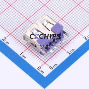 HC-USB2.0-L100-092J USB Connector Through hole Component (THT) Connector Type-A Female Through Hole 4P - Product Image 2