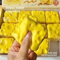Zoey Squishy Nouveaux jouets anti-stress en PU en forme de fromage, à rebond lent, design réaliste, à partir de 14 ans, vente en gros