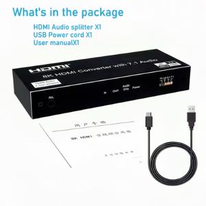 Wodexun Chất Lượng Cao 8K Quang Học Đồng Trục Với 7.1 Đầu Ra Âm Thanh Cho HDMI Để Cho HDMI Chuyển Đổi & Âm Thanh Vắt Âm Thanh & Video - Product Image 5