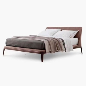 하이 퀄리티 탑 그레인 암소 가죽 절묘한 디자인, 독보적인 컴포트 침대를 위한 중국산 - Product Image 1