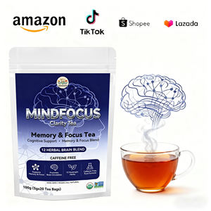 Chá de Ervas Orgânicas Naturais para Saúde: Suplemento para Melhorar a Memória, Foco e Suporte Cognitivo, Aumenta a Memória - Product Image 1