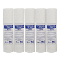 Cartouche de filtre à eau domestique en coton PP MR 1 micron avec membrane RO, garantie 1 an, système d'osmose inverse 250 LPH, 220V/110V