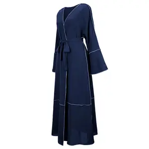 Dubai Arab Clothes Middle East Eid Long Sleeve Party Turkey Cardigan Islamic Gown Long Dress Muslim Dress