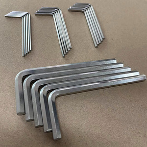 Clé hexagonale à tête plate en acier inoxydable 304, 1,5-6 mm, qualité industrielle, métrique, à extrémité unique, procédé de forgeage manuel - Product Image 1