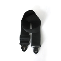 Sangle de guitare tissée de style rayé blanc à verrouillage rapide pour accessoire d'instrument de musique électro-acoustique Endpin