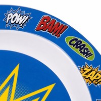 Assiette à dîner triangulaire en plastique pour enfants avec impression de dessin animé personnalisée, qualité alimentaire, sans BPA, PP, forme triangulaire, assiette pour tout-petits